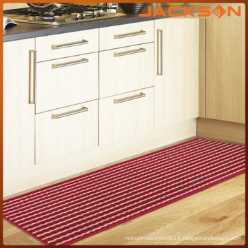 Tapis de cuisine à la maison en polypropylène rouge à la mode